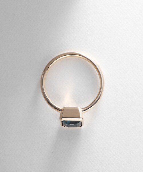 K10ロンドンブルートパーズ コーナーカット リング（リング