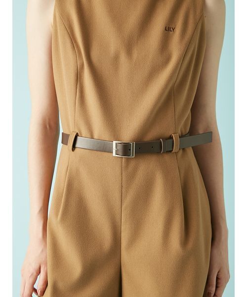 LILY BROWN（リリーブラウン）の「ベルト付きミニロンパース（つなぎ