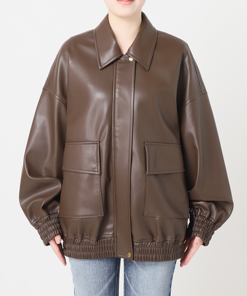 セール】シンセティックレザーブルゾン（その他アウター）｜journal