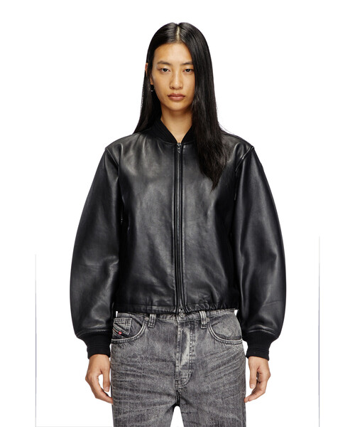 セール】ウィメンズ レザージャケット L-ILYAN（ブルゾン）｜DIESEL