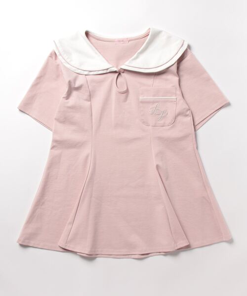 lilLilly（リルリリー）の「セーラーカットソーミニワンピース