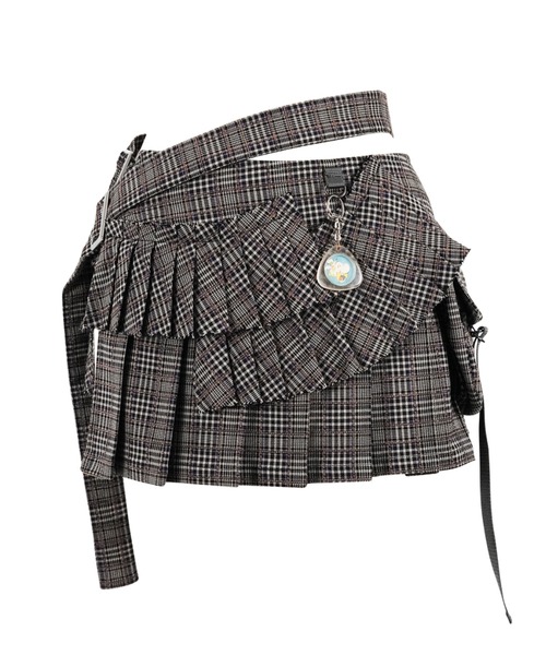 rurumu:（ルルムウ）の「rurumu:/ルルムウ/pleats rolled mini skirt