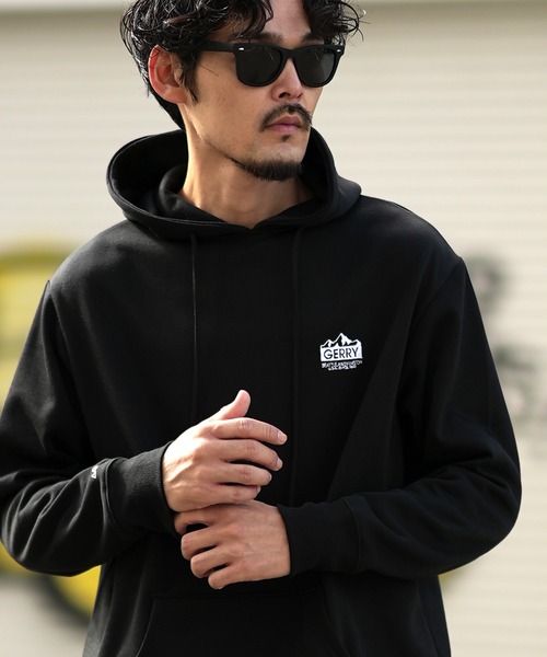 セール】【GERRY】別注 マウンテンロゴ 刺しゅう 裏起毛 パーカー