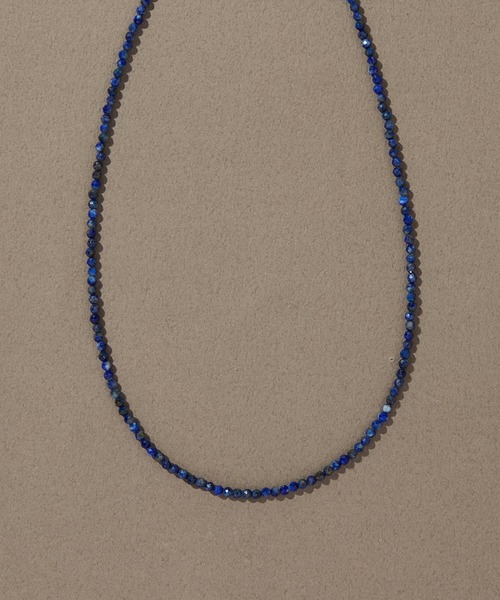 新色登場】天然石ビーズネックレス/金属アレルギー対応/ニッケルフリー