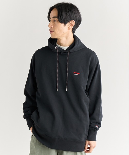 ECO HYBRID MINI BOX LOGO EMBROIDERY SWEAT HOODIE/エコハイブリッド