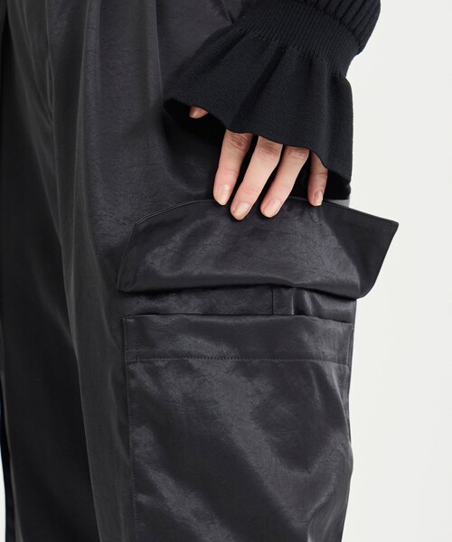 セール】【08sircus/08サーカス】Satin belted cargo pants（カーゴ