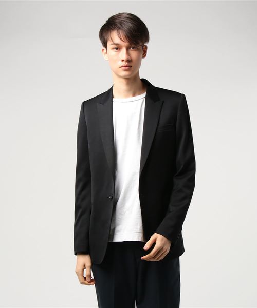タキシードクロスストレッチ 1ツボタンジャケット（テーラード