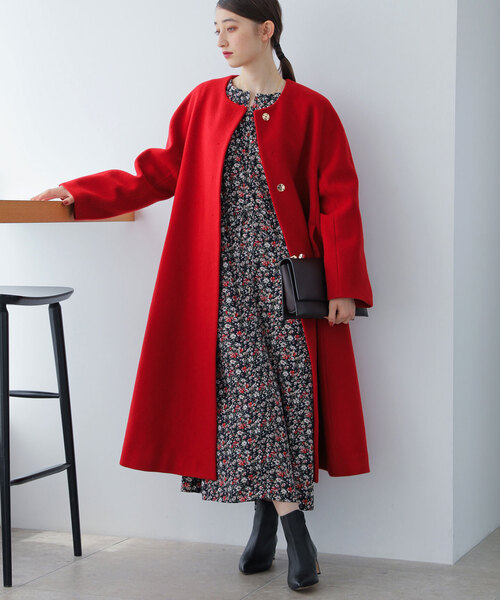 La TOTALITE（ラトータリテ）の「ウールモッサフレアマキシコート