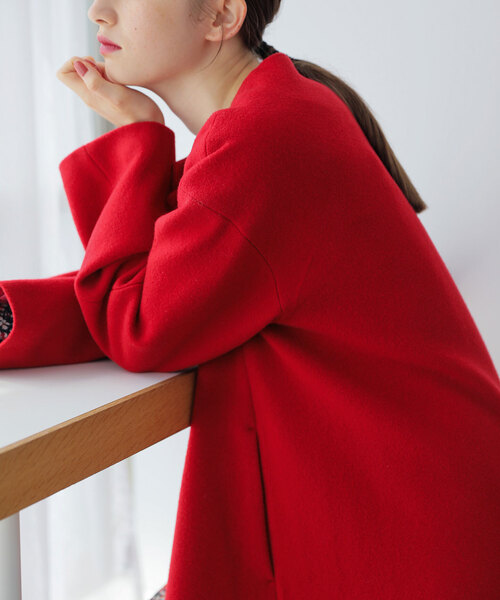 La TOTALITE（ラトータリテ）の「ウールモッサフレアマキシコート