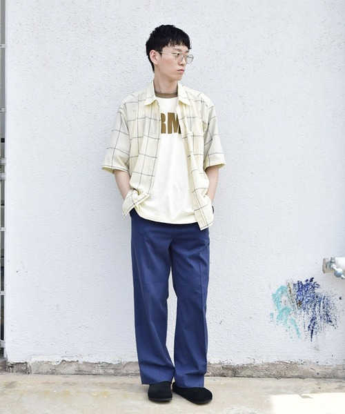 リネンミックスシャンブレーアクションスラックス | ジョンブル公式