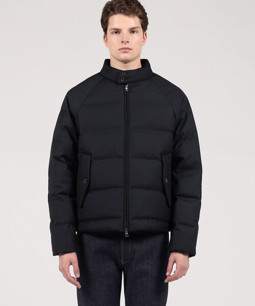 セール】ウールシルクツイル ダウンブルゾン（ダウンジャケット/コート