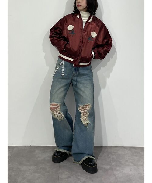 jouetie（ジュエティ）の「ローズエンブロイダリースカジャン【別注