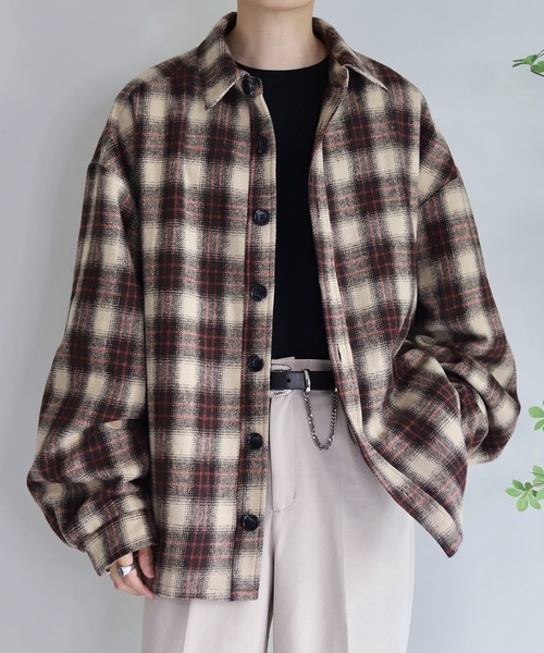 中綿チェックシャツジャケット（ブルゾン）｜WONDER WONDER（ワンダー