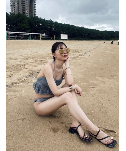 rienda（リエンダ）の「Many wayオフショルクロシェバンドゥビキニ