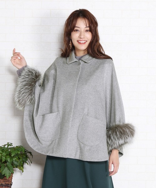 ウール＆カシミヤケープコート（ポンチョ）｜sankyo shokai