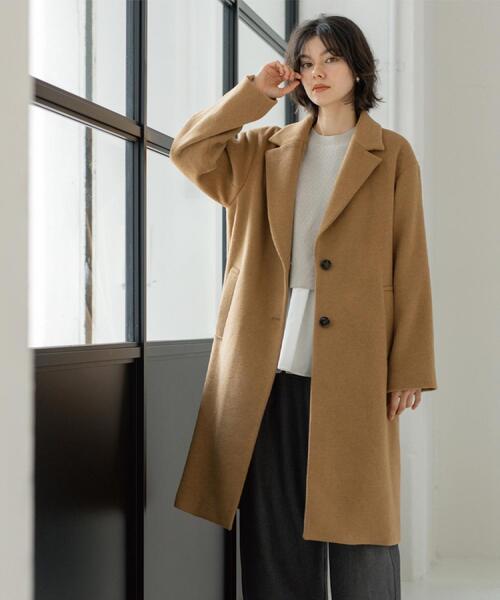 セール】カシミヤブレンドウールチェスターコート（チェスターコート