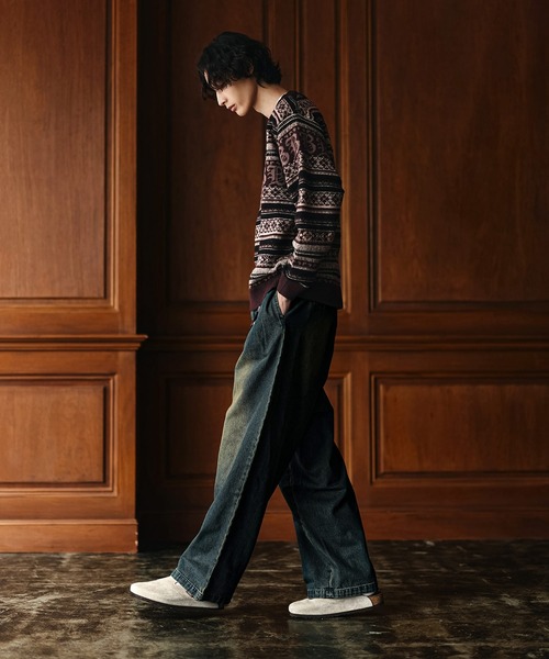 3Dジャガード クラシック フェアアイル ウールニット（ニット/セーター