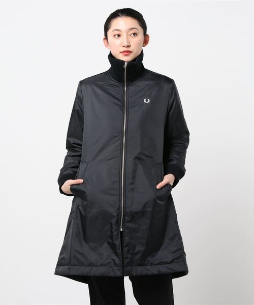 フレッドペリー FRED PERRY チェッカー柄インナージャケット付きコート