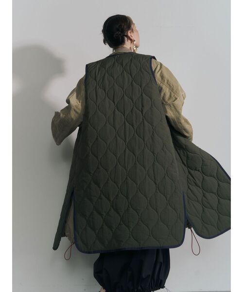 UN3D.（アンスリード）の「キルティングベストレイヤードコート