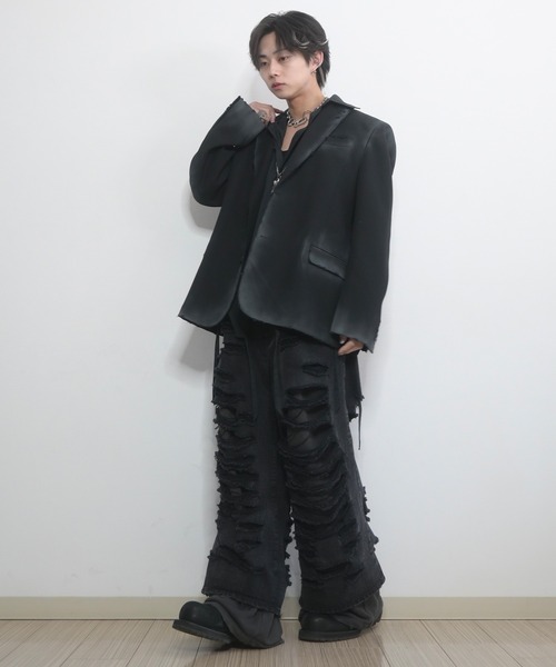 GRANCY（グランシー）の「【GRANCY】Sweat Docking Design Damage