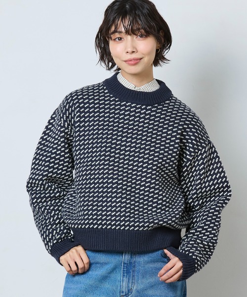 セール】【JAPAN EDITION】ウェイン・セーター・バーズアイ（ニット