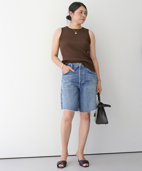 Diner B RIB CROP タンクトップ（タンクトップ）｜Deuxieme Classe