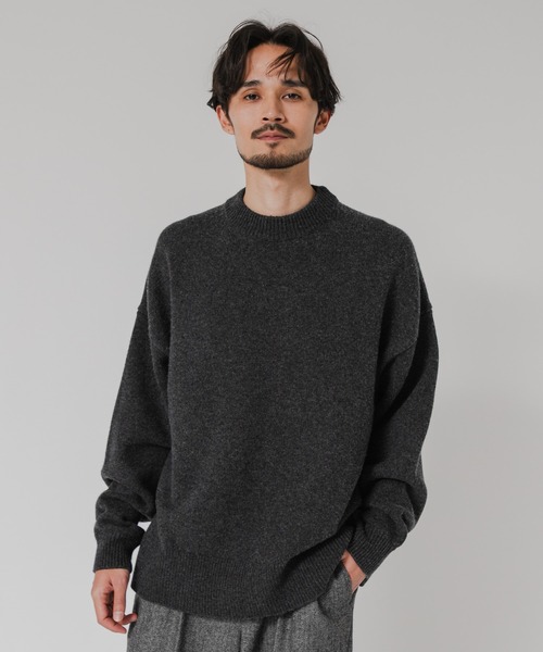セール】new basic WOOL CASHMERE CHUNKY SWEATER（ニット/セーター