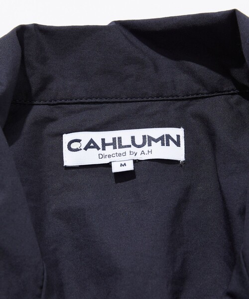 CAHLUMN/カウラム Magazine Pocket Broadcloth Open Collar Shirt