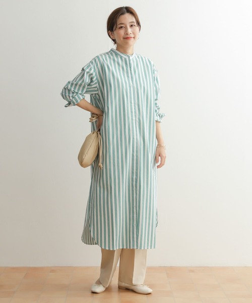 セール】コットンストライプワンピース（ワンピース）｜URBAN RESEARCH