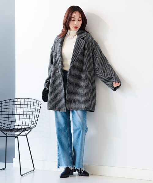 B:MING by BEAMS（ビーミングバイビームス）の「ヘリンボーン コート
