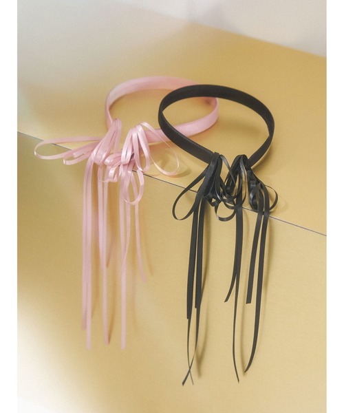 LILY BROWN（リリーブラウン）の「リボンフリンジカチューシャ（ヘア