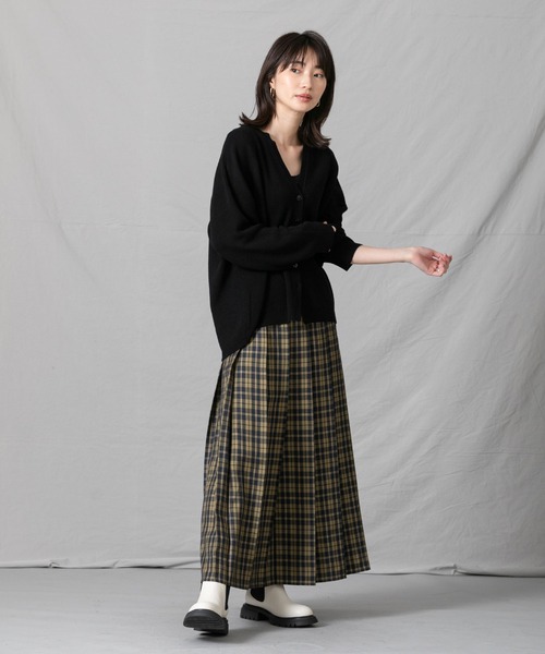Gready Brilliant（グレディブリリアン）の「片ひだチェックプリーツ