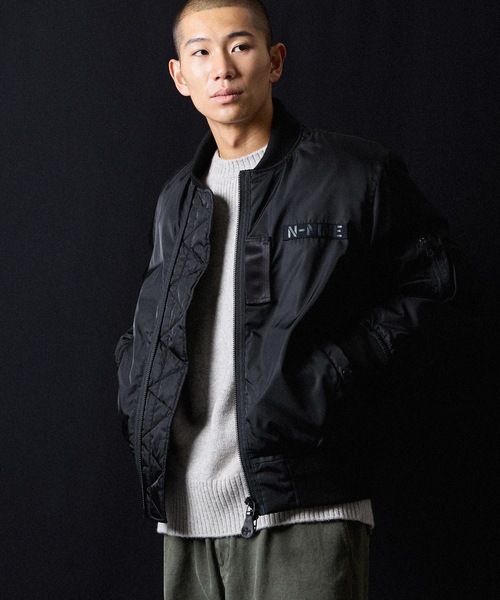 セール】PRINTED MA-1 JACKET / プリント エムエーワン ジャケット（MA