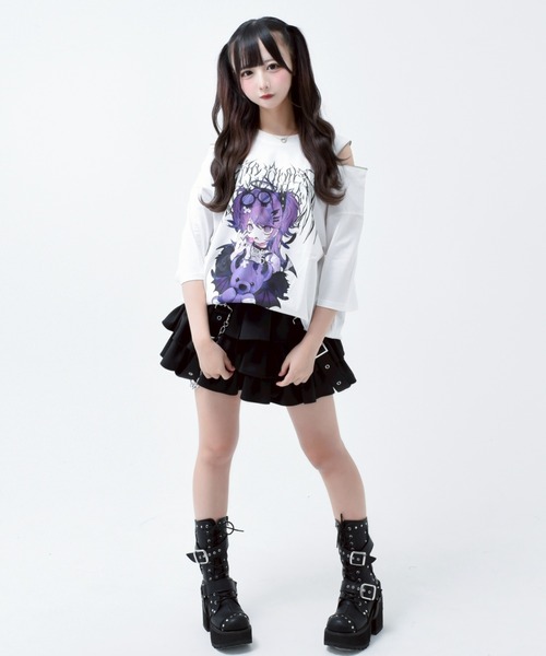 TRAVAS TOKYO/トラバス トーキョー』サスペンダー付きフリルスカート