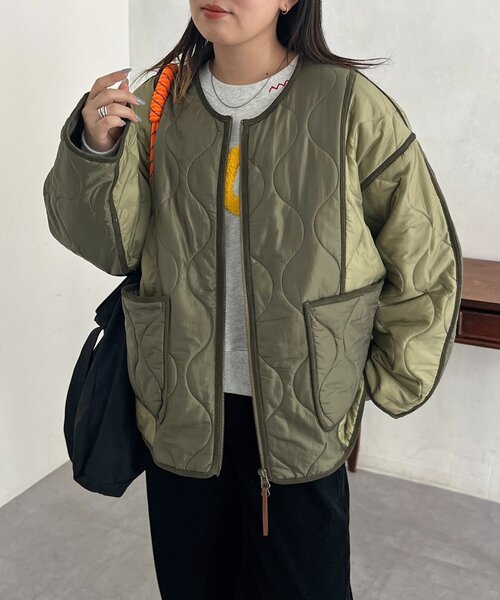 切替キルティングジャケット（ブルゾン）｜CPCM（シーピーシーエム）の