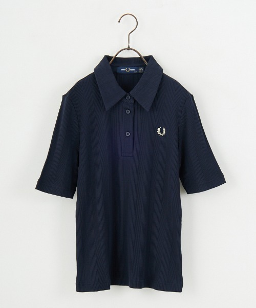 セール】[FRED PERRY/フレッドペリー] ワンポイントロゴ刺繍 リブ
