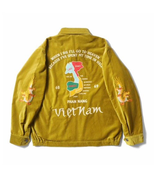 セール】HOUSTON ヒューストン COTTON VELVETEEN VIETNAM JACKET