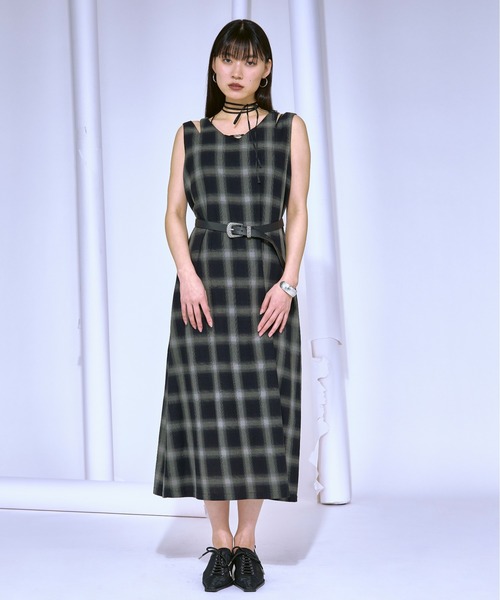 セール】2SET Multi-use シアーチェックワンピース（ワンピース