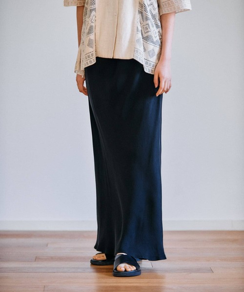 かぐれ（カグレ）の「『2サイズ展開』キュプラスカート（スカート