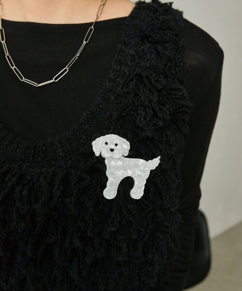 セール】うちのワンちゃんブローチ（ブローチ/コサージュ）｜ear