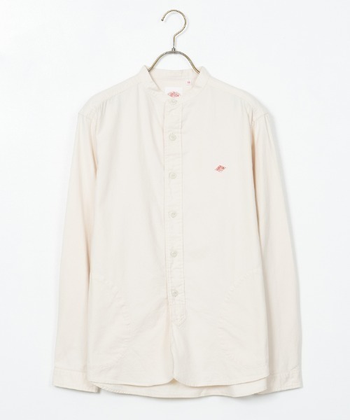 DANTON/ダントン] コットンフランネル バンドカラーシャツ（シャツ