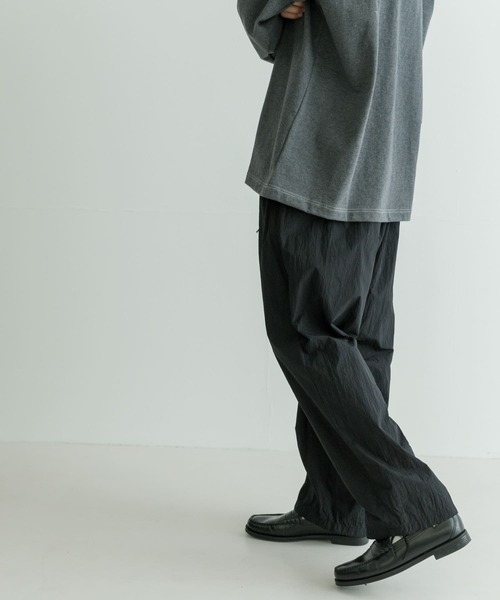 ATON HAND DYED NYLON OVER PANTS（その他パンツ）｜ATON（エイトン