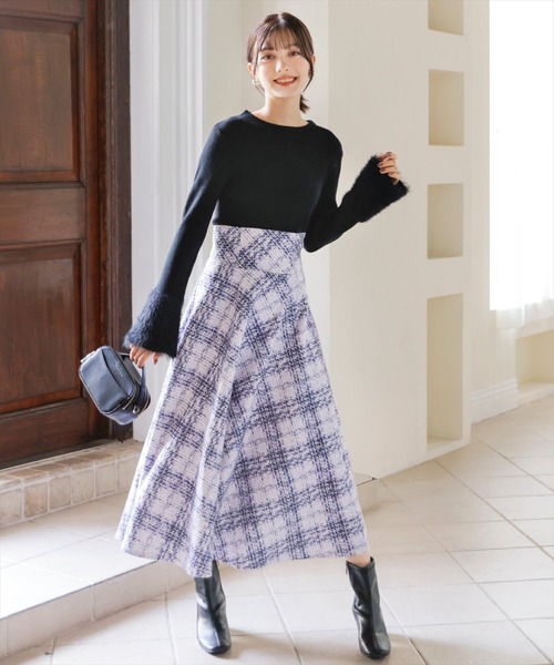 WILLSELECTION（ウィルセレクション）の「ミックスツイードスカート