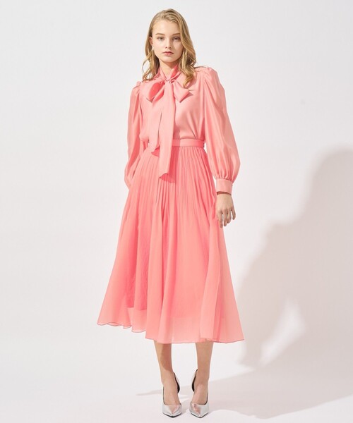 Eternal Line 2025】シアーオーガンジープリーツ スカート（スカート