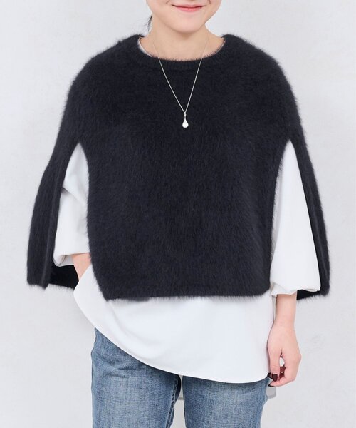 BEARDSLEY（ビアズリー）の「ファーニットポンチョ（ニット/セーター