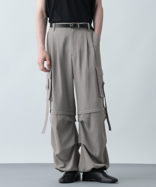セール】【SETUP対応】2WAYベルトカーゴパンツ(HARE)（カーゴパンツ
