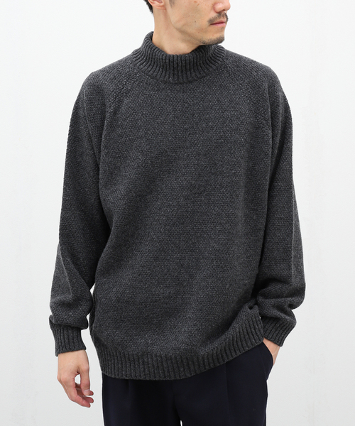 ATON（エイトン）の「【ATON / エイトン】WOOL KANOKO MOCKNECK