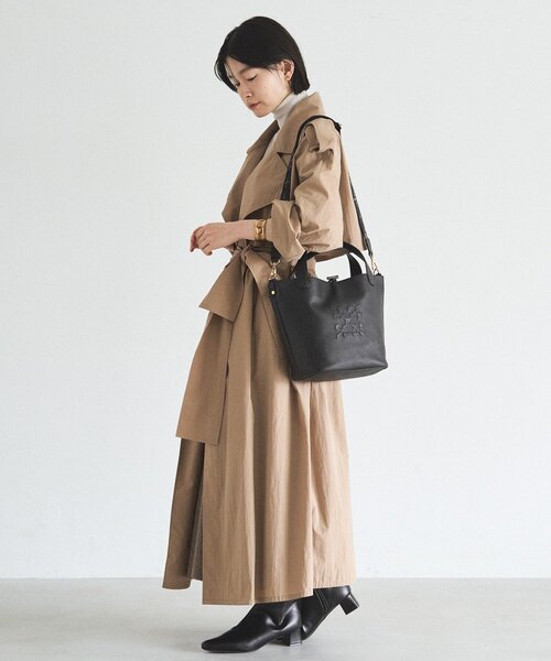 エンボスモノグラム2WAYミニトートバッグ（トートバッグ）｜russet