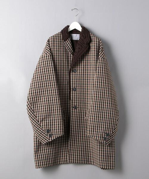 kolor（カラー）の「＜kolor（カラー）＞ ガンクラブチェック コート