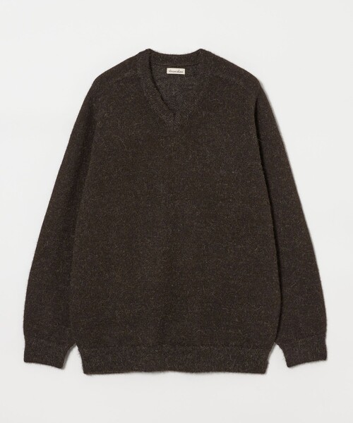 セール】＜Steven Alan＞ アルパカ サドルショルダー Vネック ニット